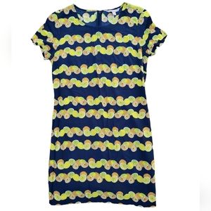 Banana Republic Orange Lemon Lime Citrus Fruit Dress Sz XS